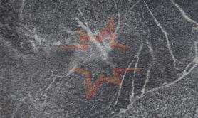 ARPA пласт. 3415-LUN Мрамор тёмный (лунный рельеф) PF, 3050х1300х0,6мм, Италия